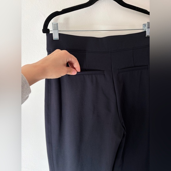 SPANX Ponte Slim Straight Navy Blue Pull-On Compression Smoothing  Pants - Picture 5 of 11
